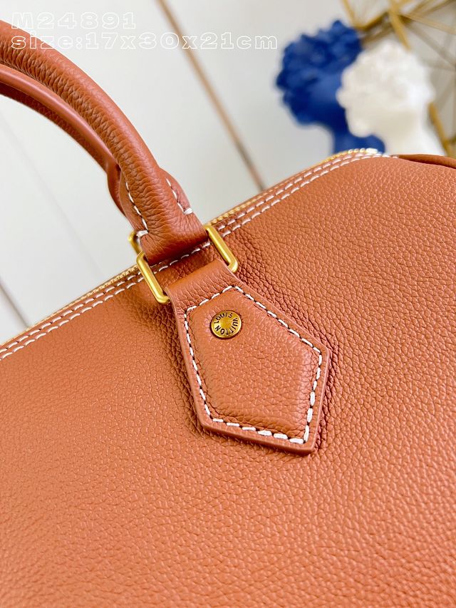 Louis vuitton original calfskin speedy soft 30 M24892 cognac