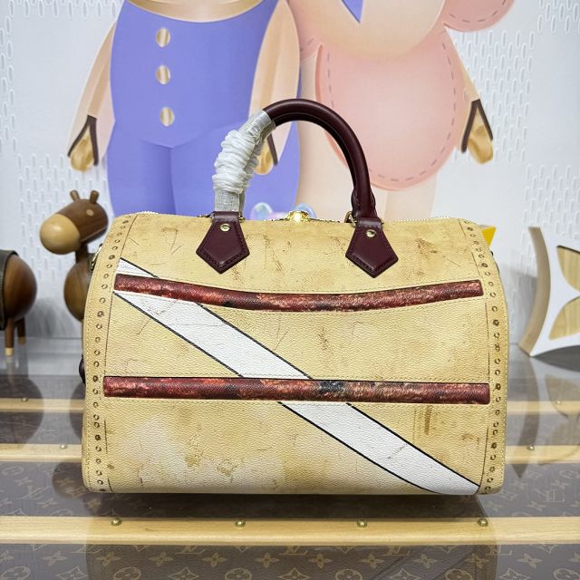 Louis vuitton original canvas speedy soft 30 M28149 beige