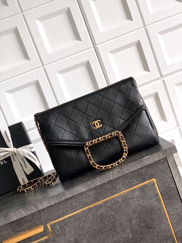 CC original calfskin large handbag AS5936 black