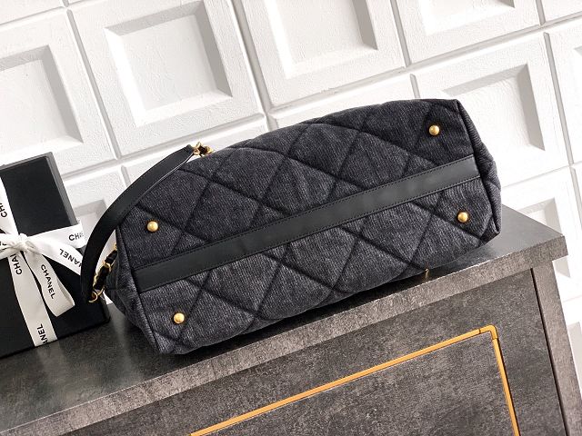 CC original denim large shopping bag AS5607 black