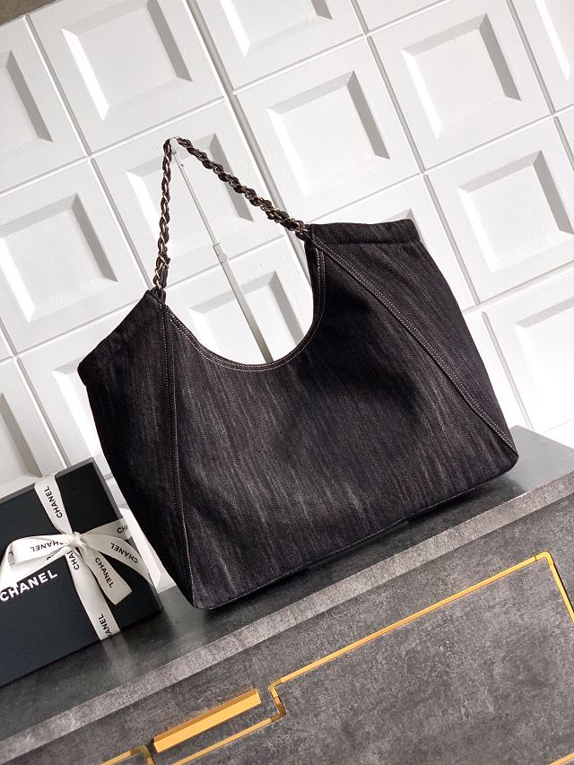 CC original denim medium tote bag AS2137 black