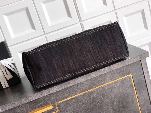 CC original denim medium tote bag AS2137 black