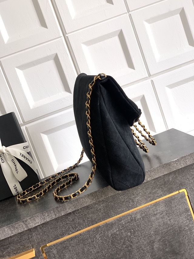 CC original suede calfskin large handbag AS5936 black