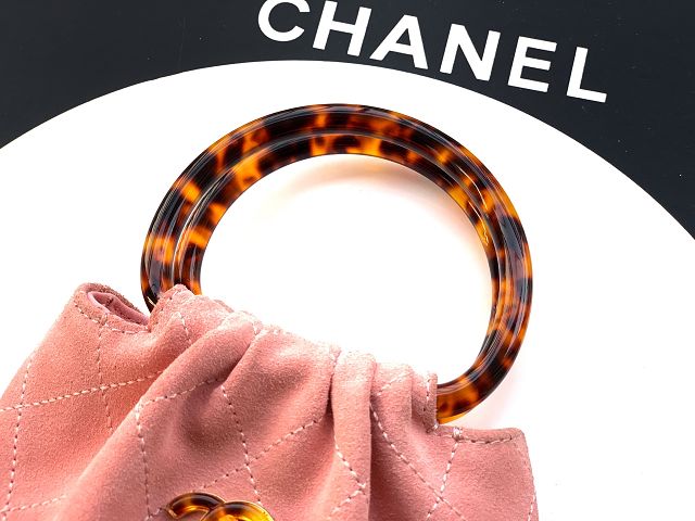 CC original suede calfskin mini pouch AP4981 pink