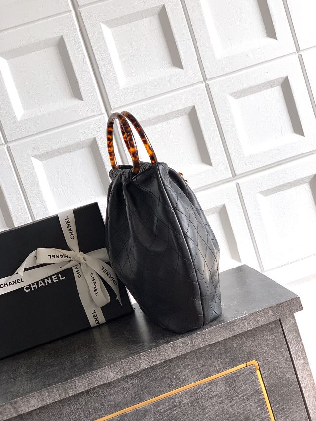 CC original lambskin medium hobo bag AS6010 black