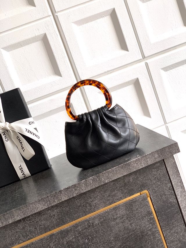 CC original lambskin mini pouch AP4981 black