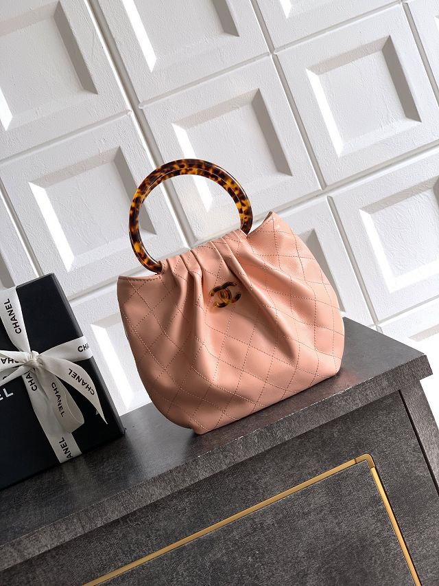 CC original lambskin small hobo bag AS6022 pink