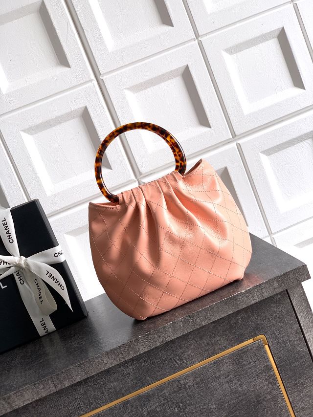 CC original lambskin small hobo bag AS6022 pink