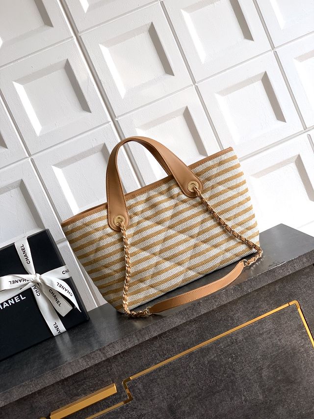 CC original raffia medium shopping bag AS6006 beige