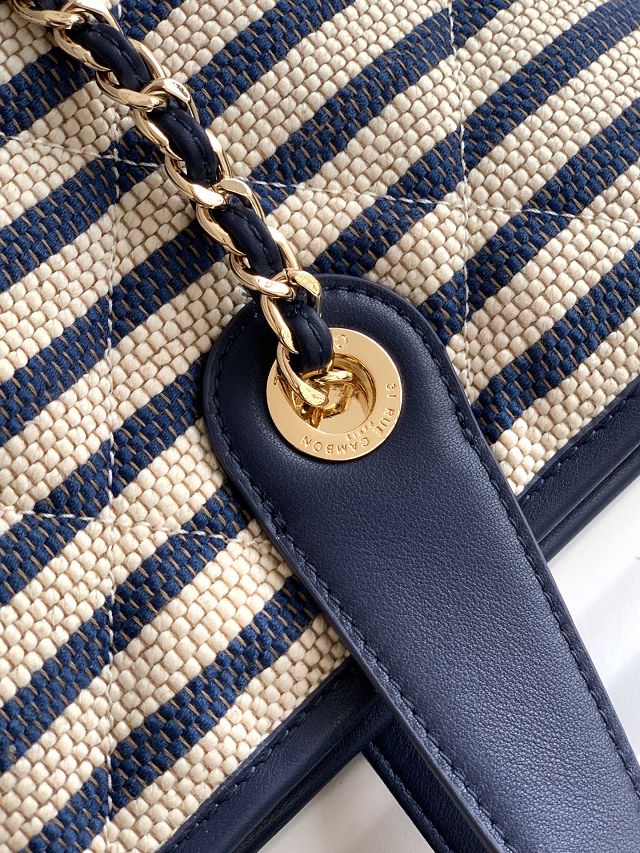 CC original raffia medium shopping bag AS6006 blue