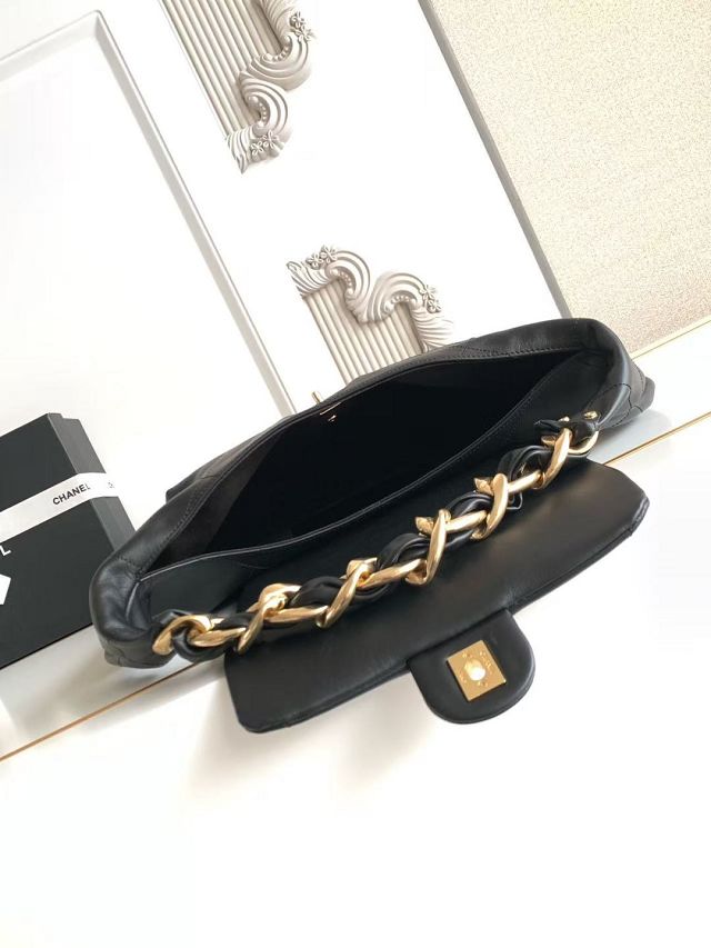 CC original calfskin large hobo bag AS5838 black