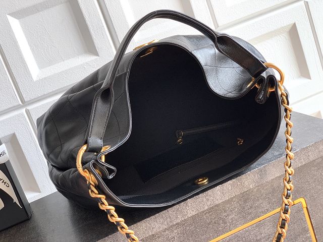 CC original calfskin large hobo bag AS5978 black