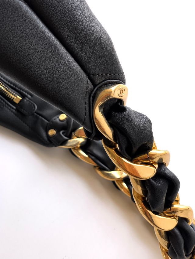 CC original calfskin small hobo bag AS5738 black