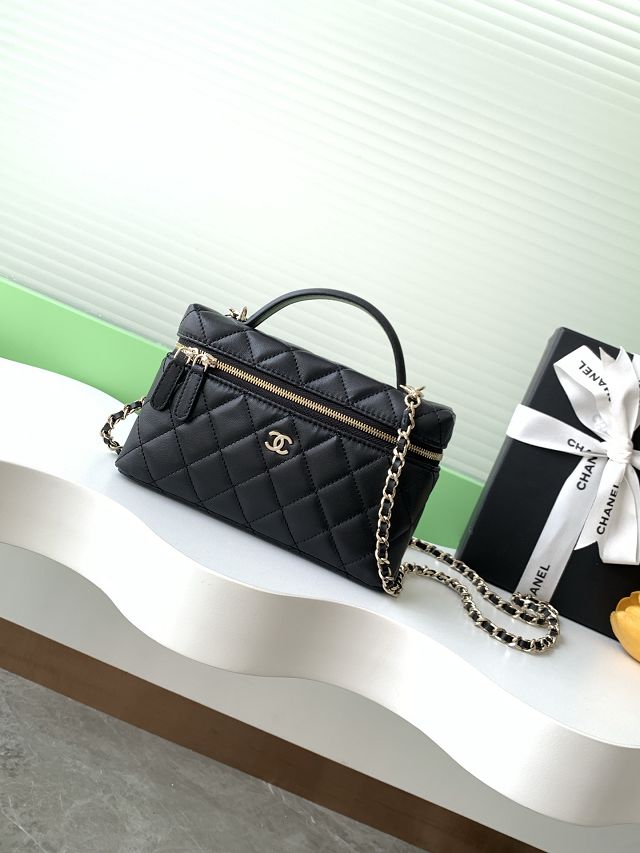 CC original lambskin vanity with chain AP4385 black