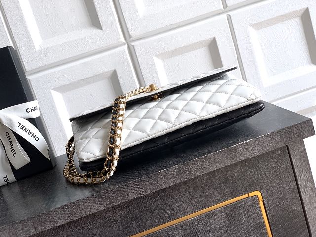 CC original lambskin wallet on chain AP3935 black