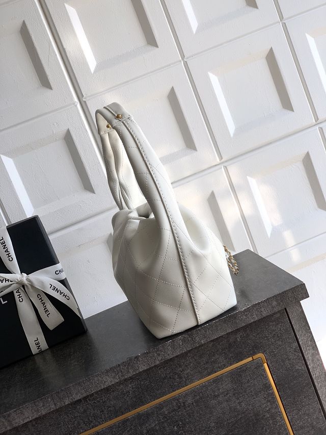 CC original calfskin medium hobo bag AS5976 white