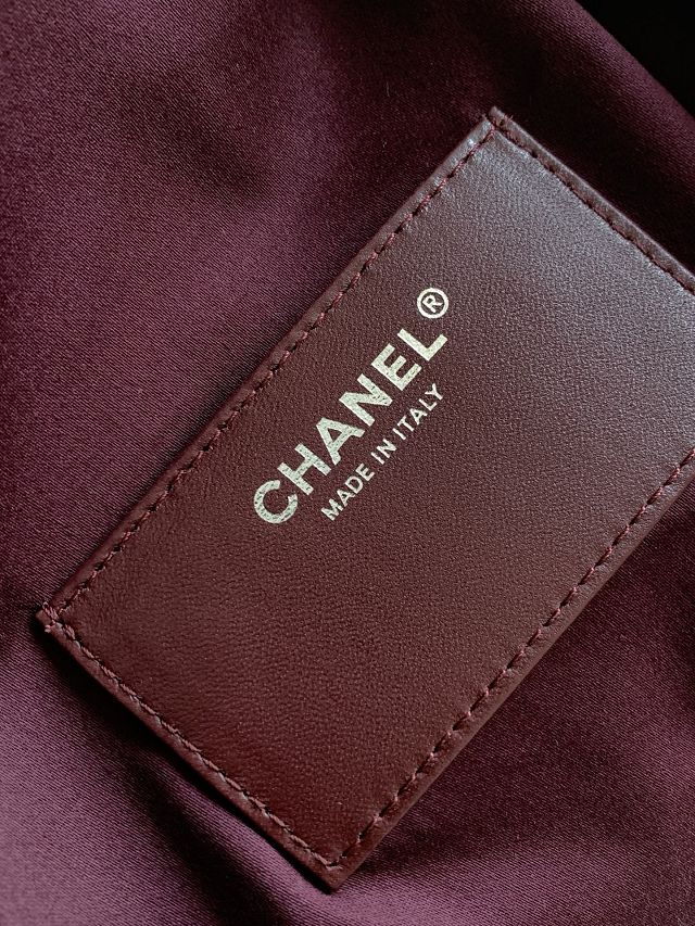 CC original grained calfskin 25 medium handbag AS5311 burgundy