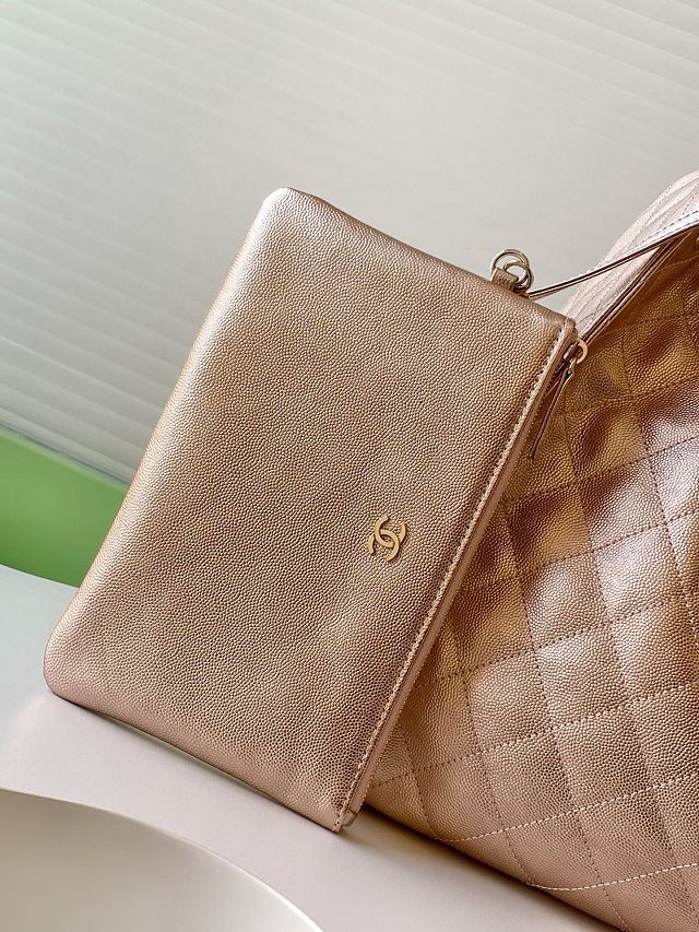 CC original grained calfskin 25 medium handbag AS5311 rose gold