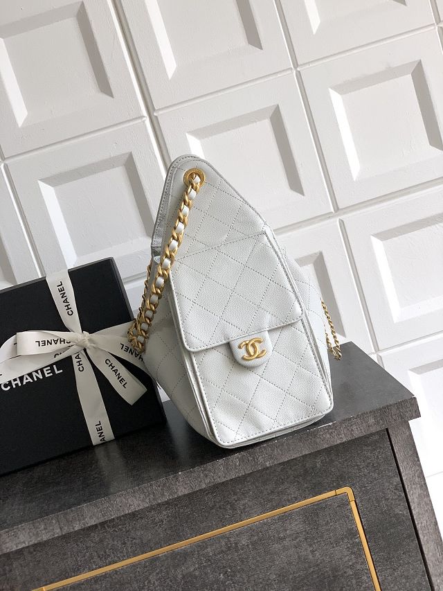 CC original grained calfskin 25 small handbag AS5293 light grey