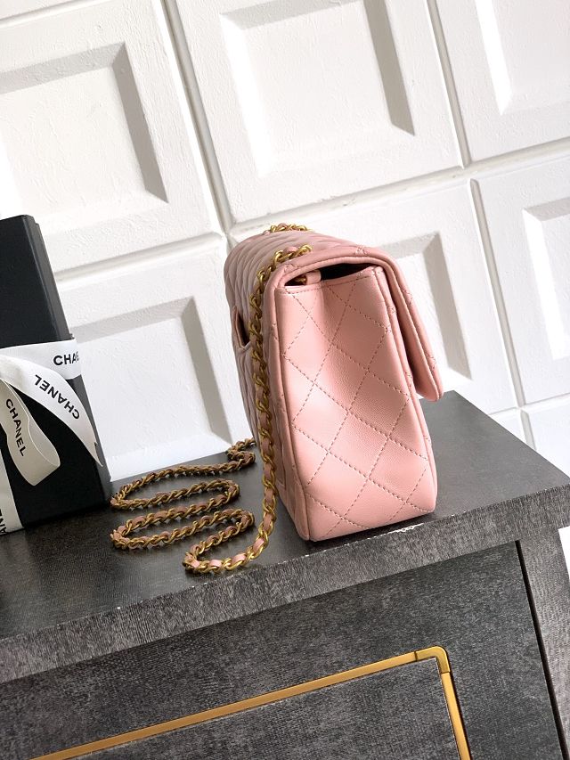 CC original lambskin medium flap bag AS5756 pink