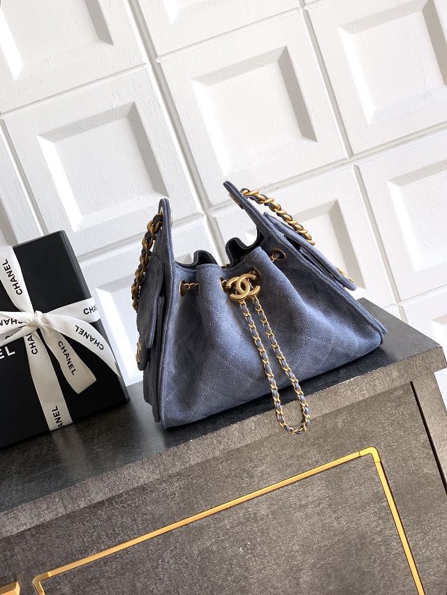 CC original suede calfskin 25 mini handbag AS5631 blue