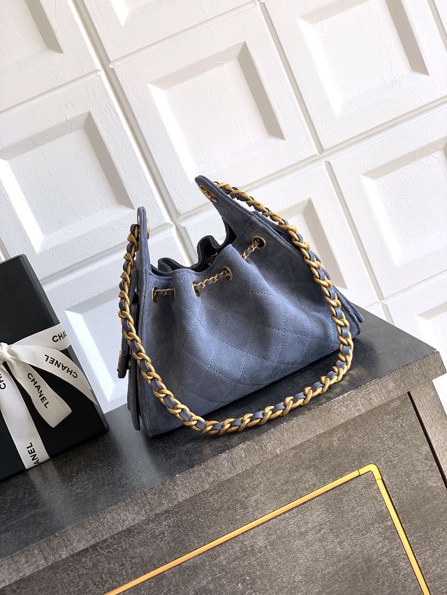 CC original suede calfskin 25 mini handbag AS5631 blue