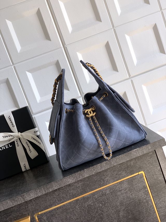 CC original suede calfskin 25 small handbag AS5293 blue