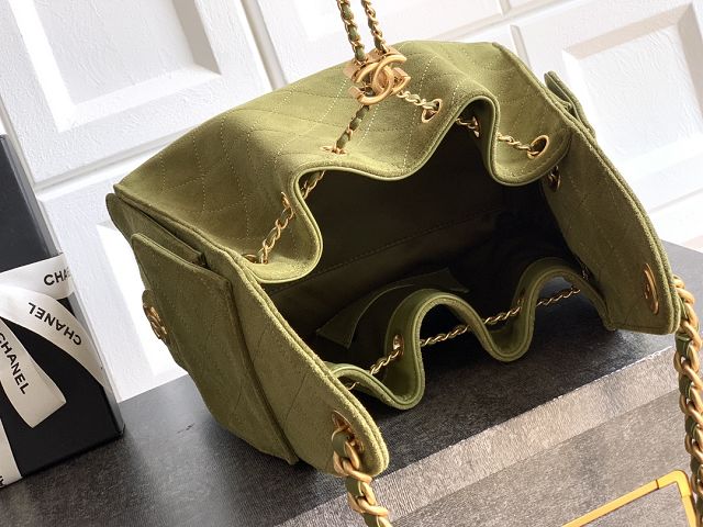 CC original suede calfskin 25 small handbag AS5293 green