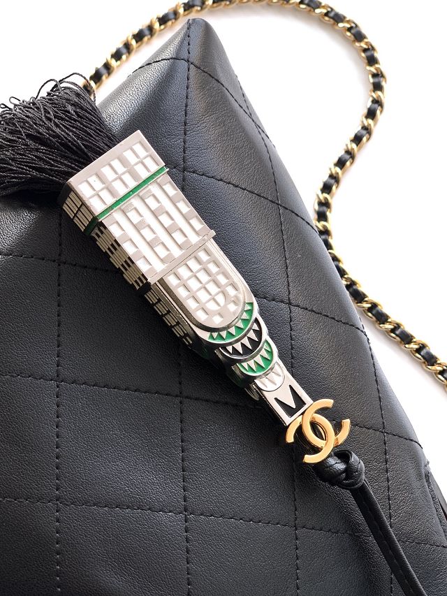 CC original calfskin hobo bag AS6101 black