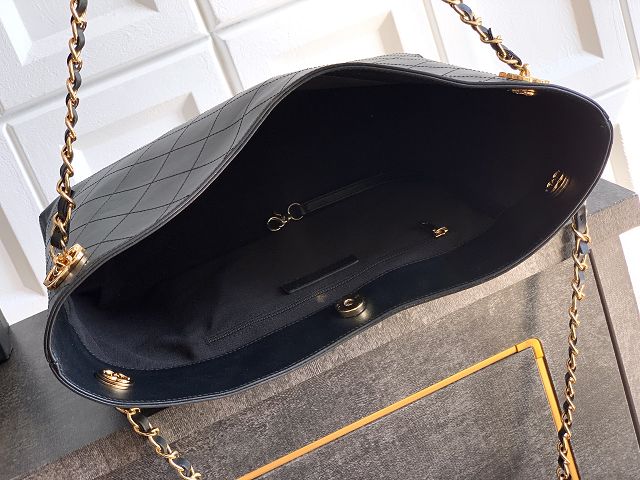 CC original lambskin medium shopping bag AS6240 black