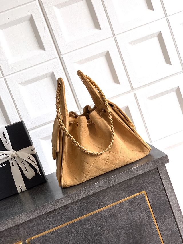 CC original suede calfskin 25 small handbag AS5293 light brown