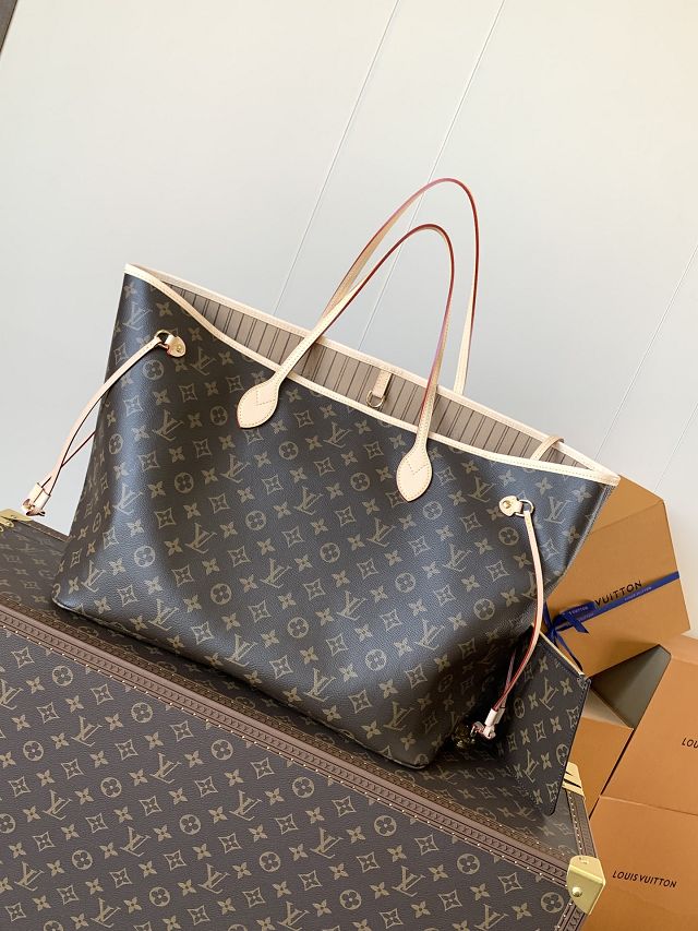 New Louis vuitton original monogram canvas neverfull gm M46978 beige