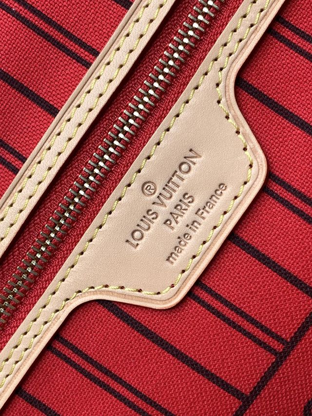 New Louis vuitton original monogram canvas neverfull gm M46978 red