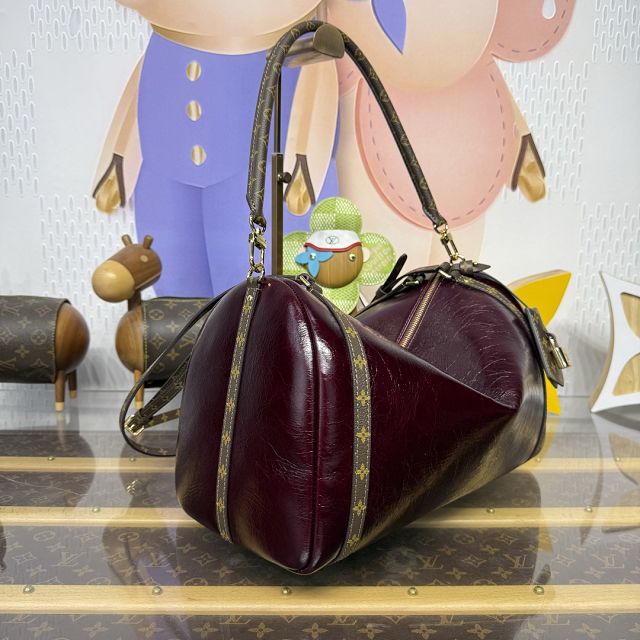 Louis vuitton aged calfskin express travel MM M26308 bordeaux