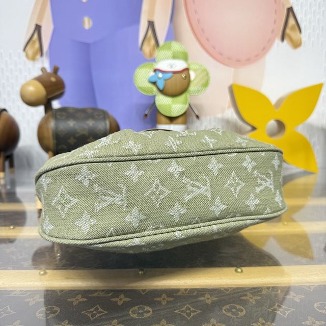 Louis vuitton original denim sunset bag M27210 green