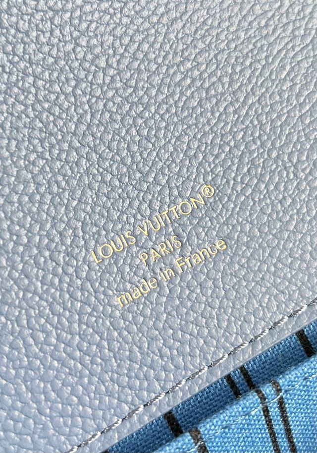 Louis vuitton original calfskin pochette metis M41487 blue