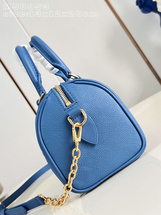 Louis vuitton original calfskin speedy 20 M58953 blue