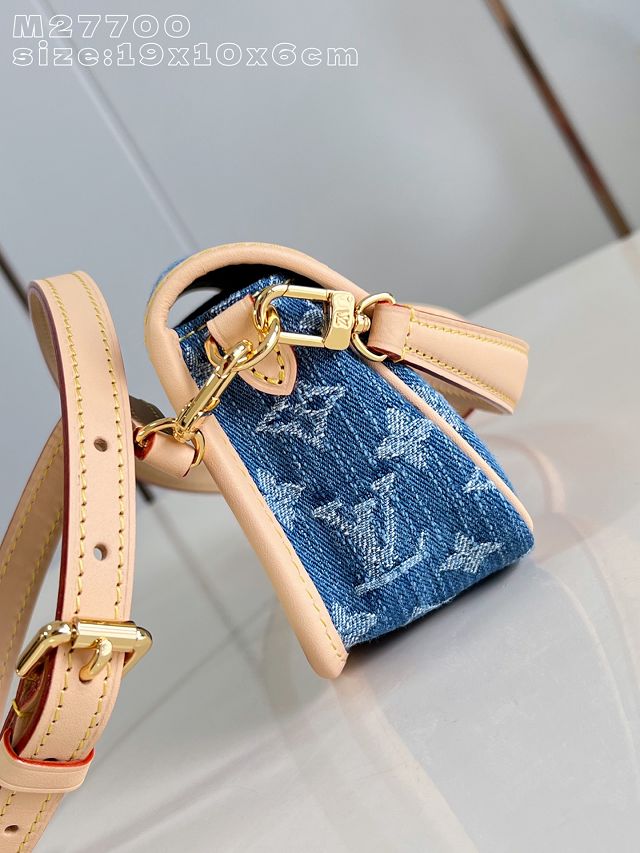 Louis vuitton original denim nano diane M27700 blue