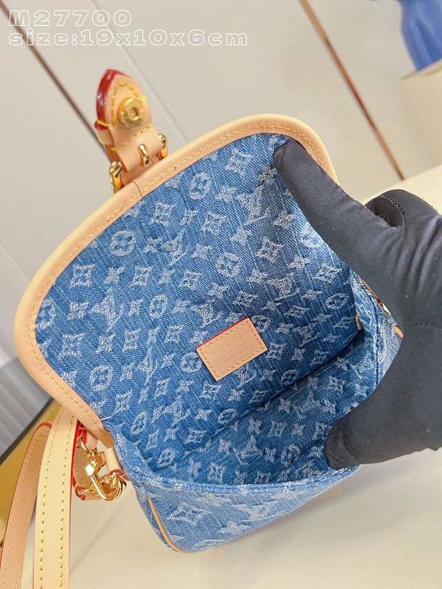 Louis vuitton original denim nano diane M27700 blue