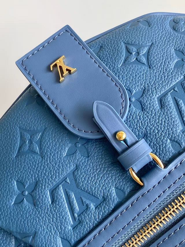 Louis vuitton original calfskin high rise bumbag PM M28356 blue