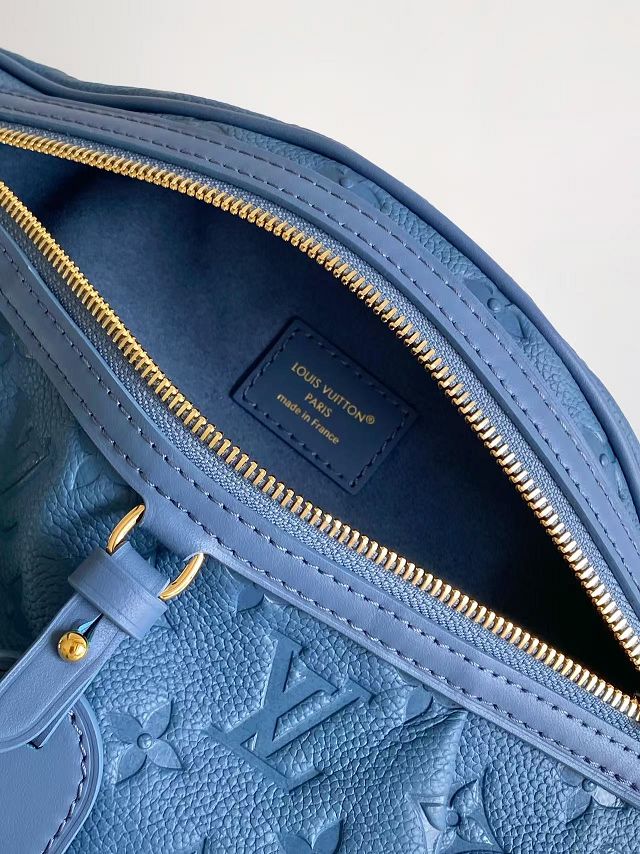 Louis vuitton original calfskin high rise bumbag PM M28356 blue