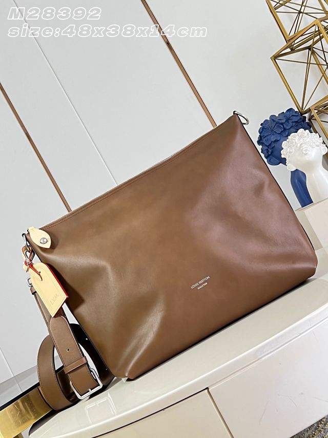 Louis vuitton original calfskin vagabond hobo bag M28392 brown
