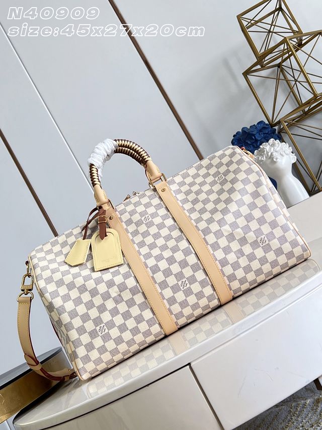 Louis vuitton original damier azur keepall 45 N40909