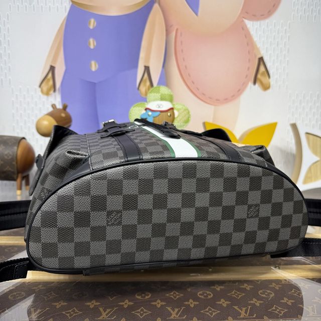Louis vuitton original damier graphite christopher backpack mm P01969