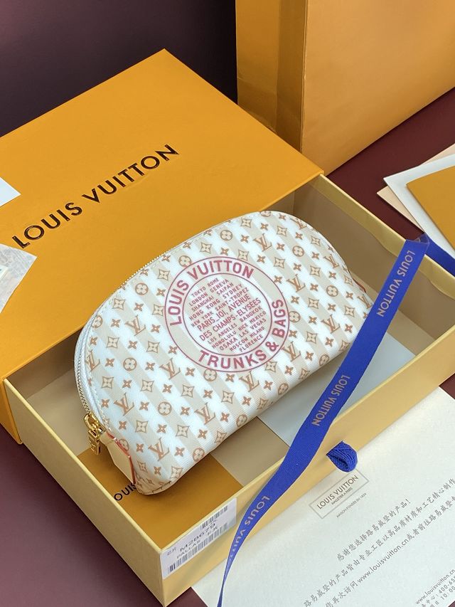 Louis vuitton original canvas pochette cosmetique PM M28679 nude