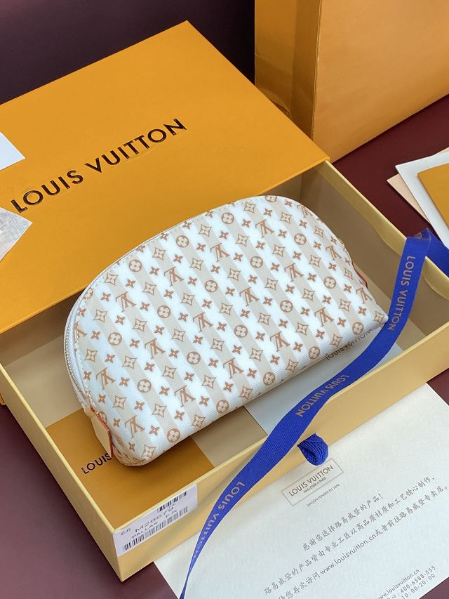 Louis vuitton original canvas pochette cosmetique PM M28679 nude