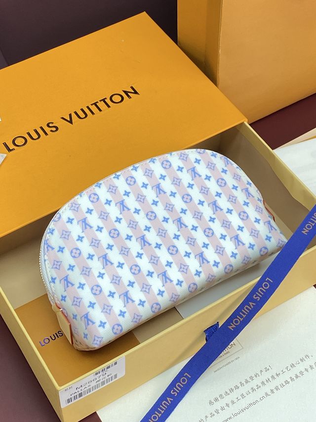 Louis vuitton original canvas pochette cosmetique PM M28679 pink