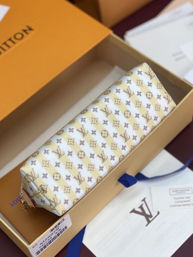 Louis vuitton original canvas pochette cosmetique PM M28679 yellow