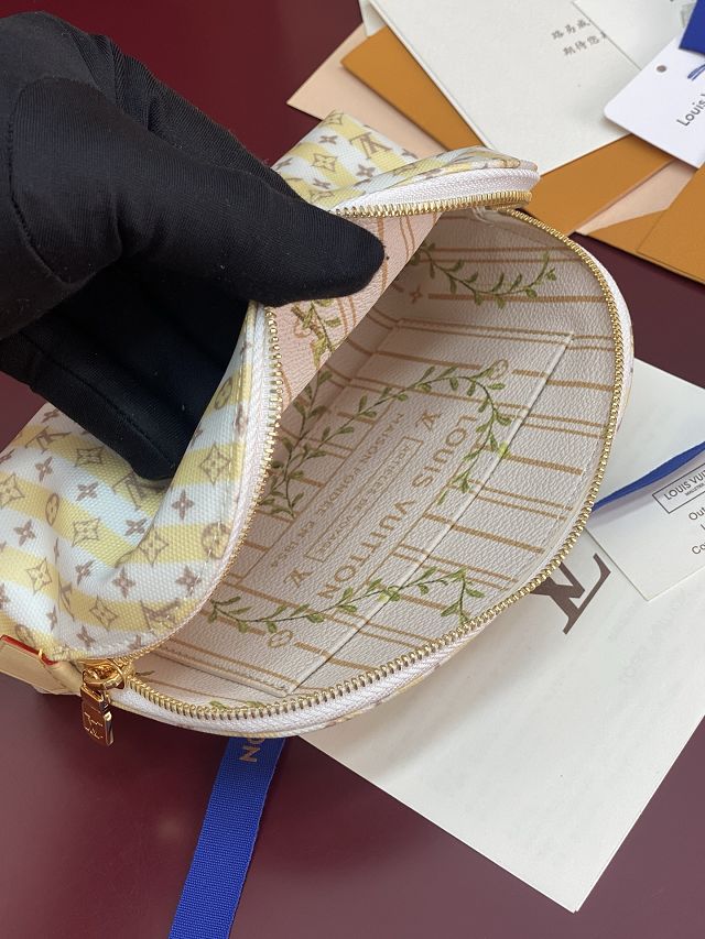 Louis vuitton original canvas pochette cosmetique PM M28679 yellow