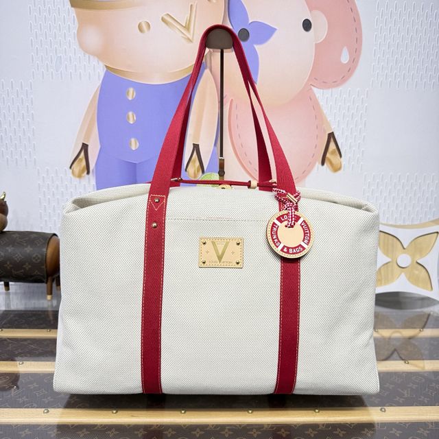 Louis vuitton original cotton voyageur bag M28509 red